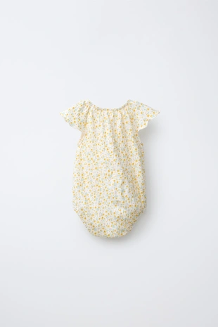 Боди с цветочным принтом- Заказать в России