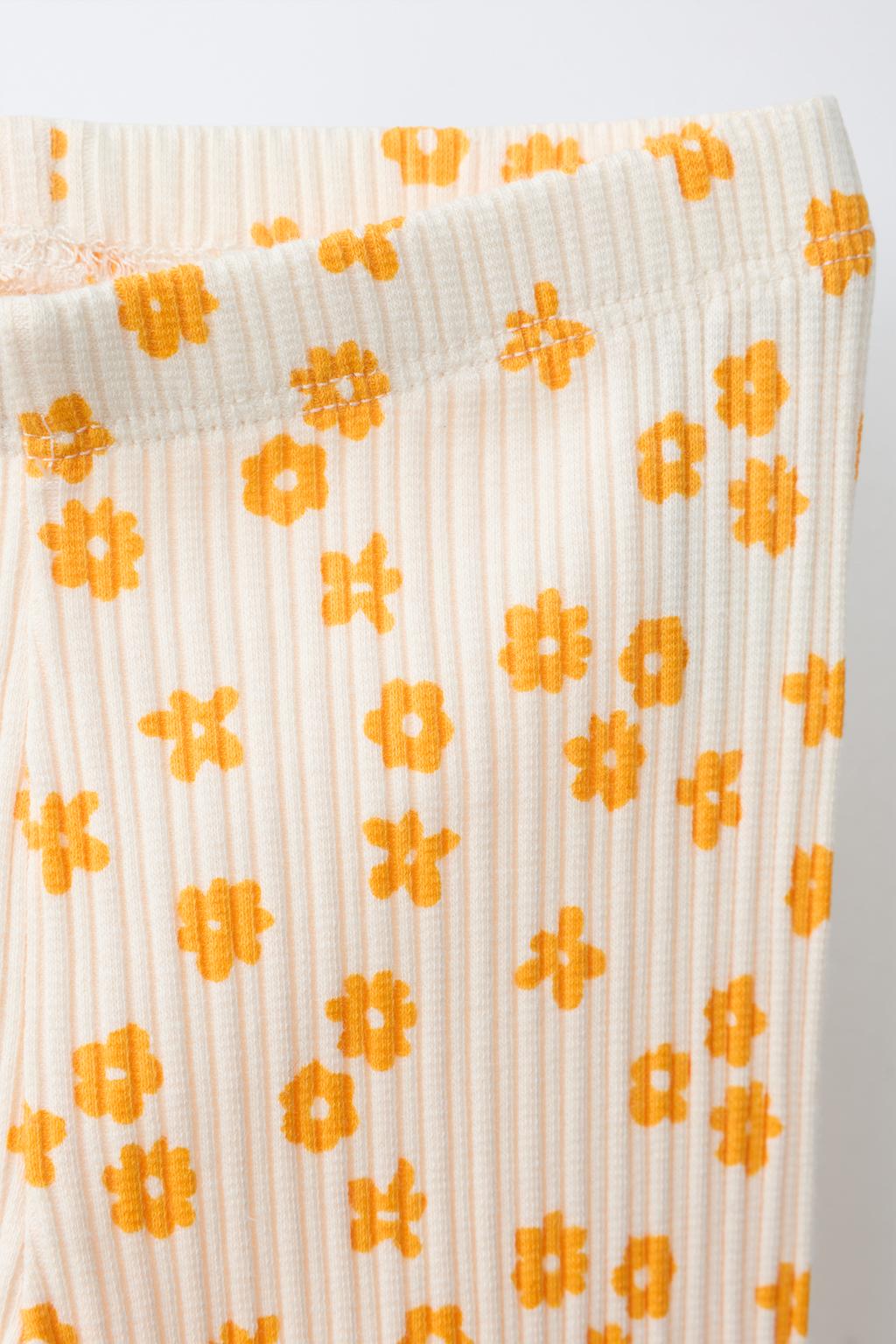 ЛЕГИНСЫ В РУБЧИК С ЦВЕТОЧНЫМ ПРИНТОМ