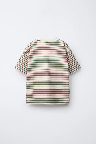 Футболка в полоску с вышитой надписью- Заказать в России