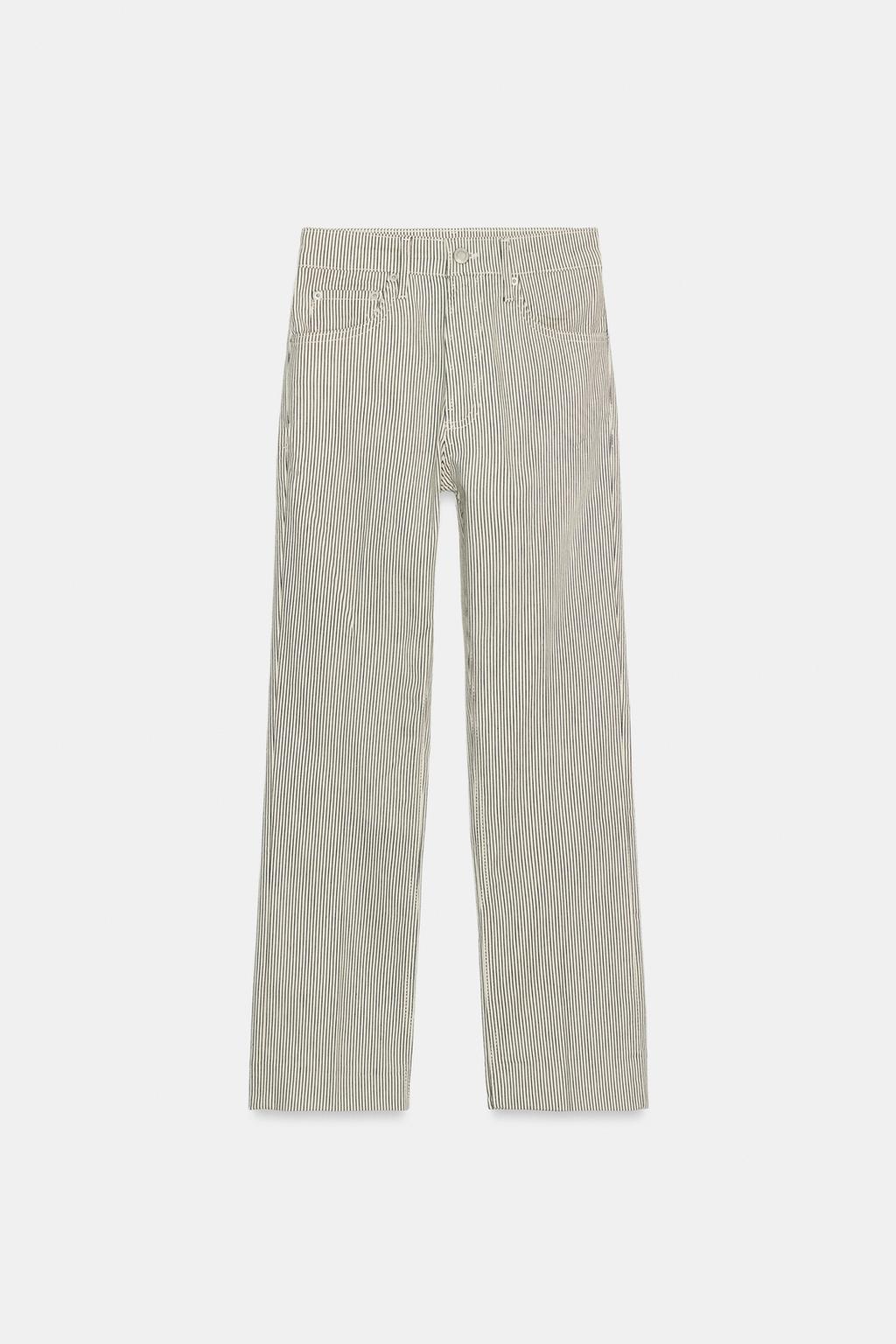 УКОРОЧЕННЫЕ ДЖИНСЫ -клёш СО СРЕДНЕЙ ПОСАДКОЙ — коллекция Zara «ZW»