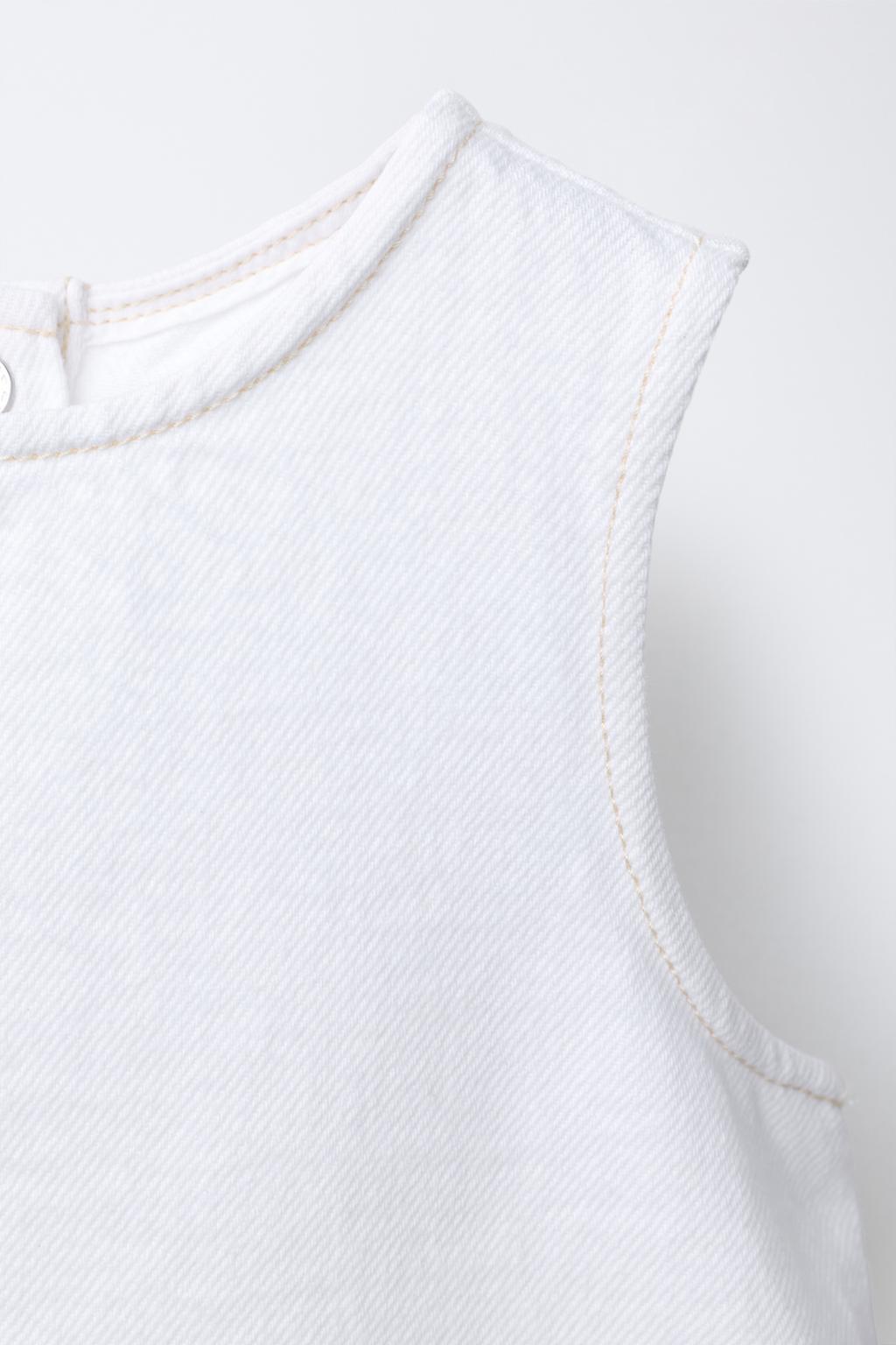 ДЖИНСОВЫЙ ТОП С ВОЛАНАМИ