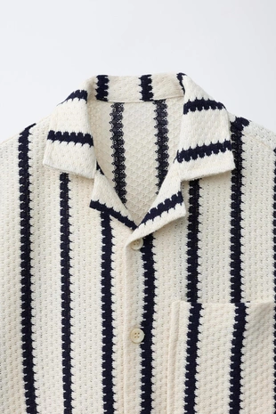 Рубашка кроше в полоску- Заказать в России