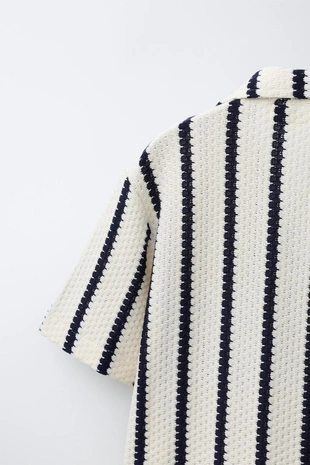 Рубашка кроше в полоску- Заказать в России