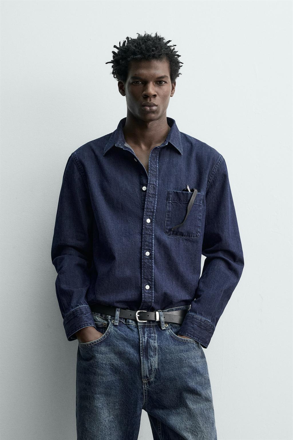 ДЖИНСОВАЯ РУБАШКА КЛАССИЧЕСКОГО КРОЯ
