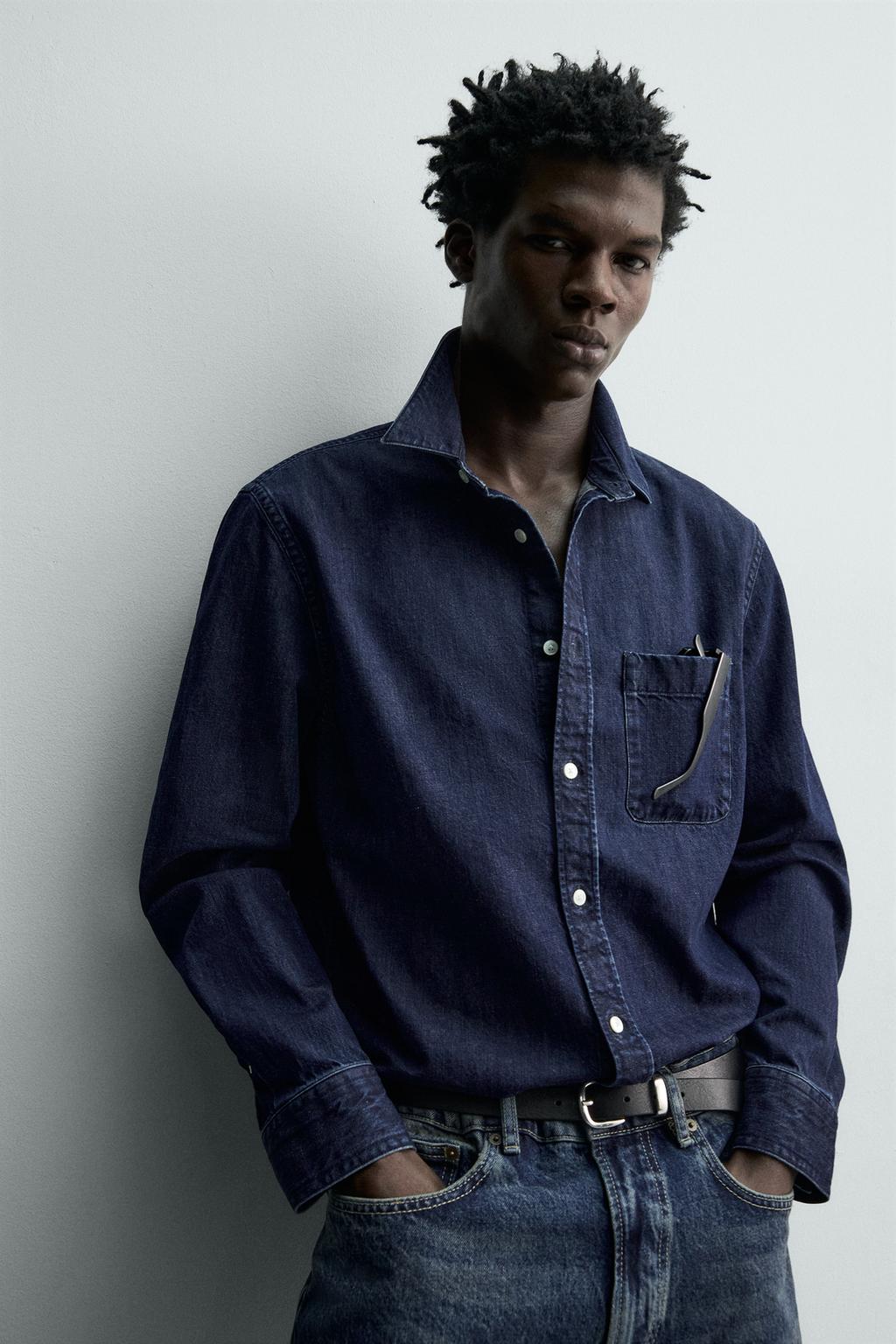 ДЖИНСОВАЯ РУБАШКА КЛАССИЧЕСКОГО КРОЯ