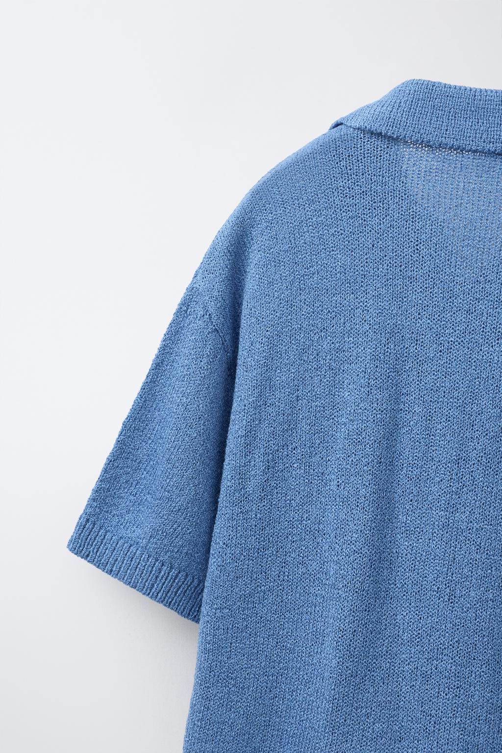 ПОЛО ИЗ ГРУБОГО ТРИКОТАЖА С КАРМАНОМ