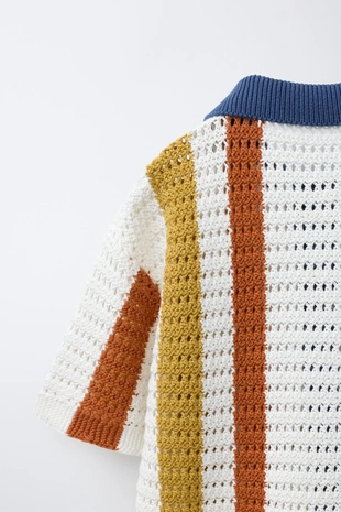 Трикотажная рубашка в полоску- Заказать в России