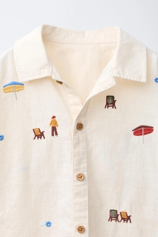 Рубашка с вышивкой- Заказать в России