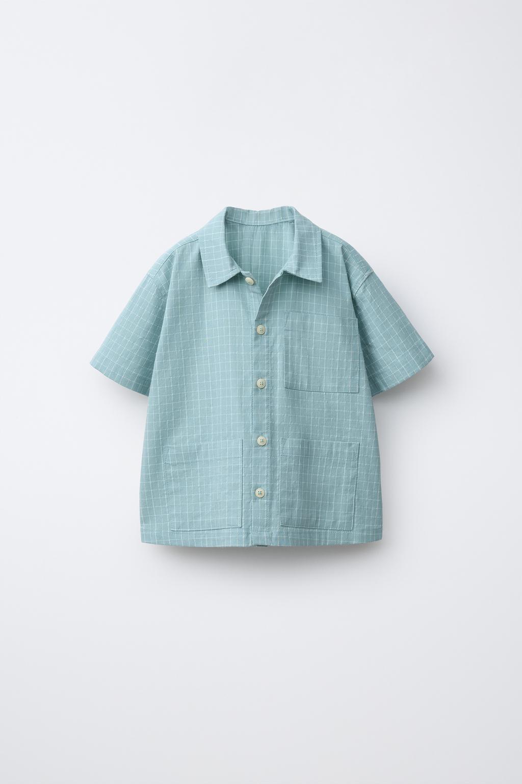 РУБАШКА В КЛЕТКУ С КАРМАНАМИ