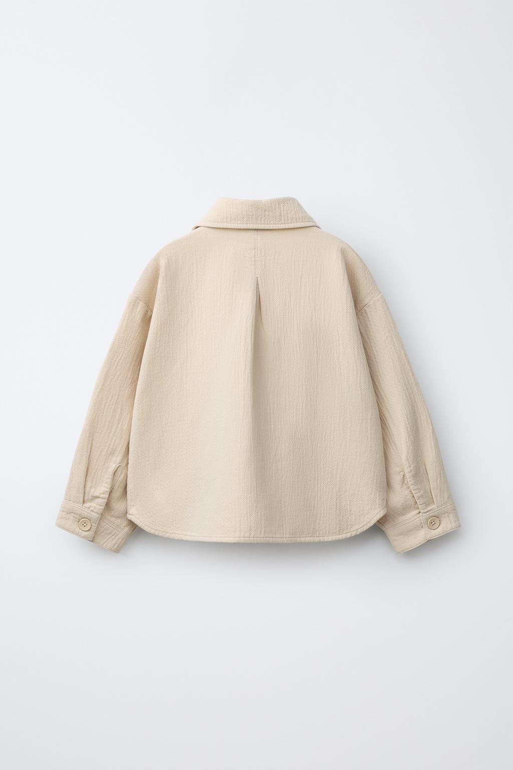 ФАКТУРНАЯ КУРТКА-РУБАШКА ИЗ ХЛОПКА И ЛЬНА
