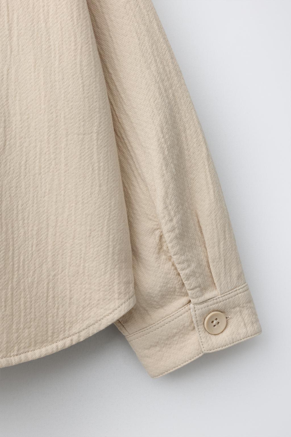 ФАКТУРНАЯ КУРТКА-РУБАШКА ИЗ ХЛОПКА И ЛЬНА