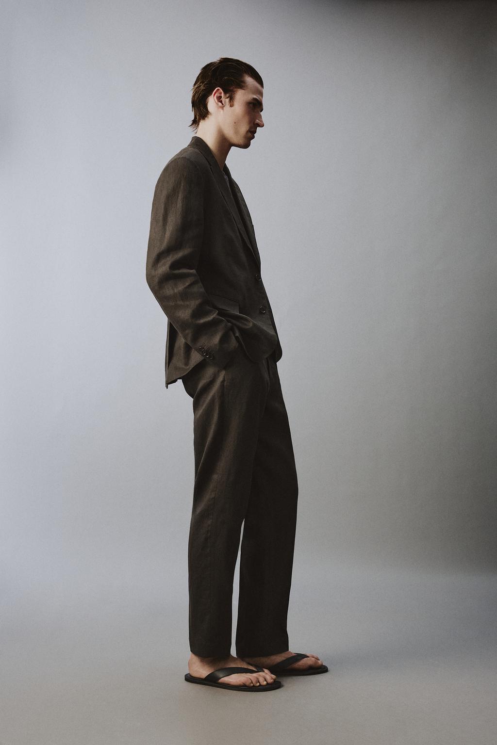 КОСТЮМНЫЕ БРЮКИ ИЗ 100% ЛЬНА