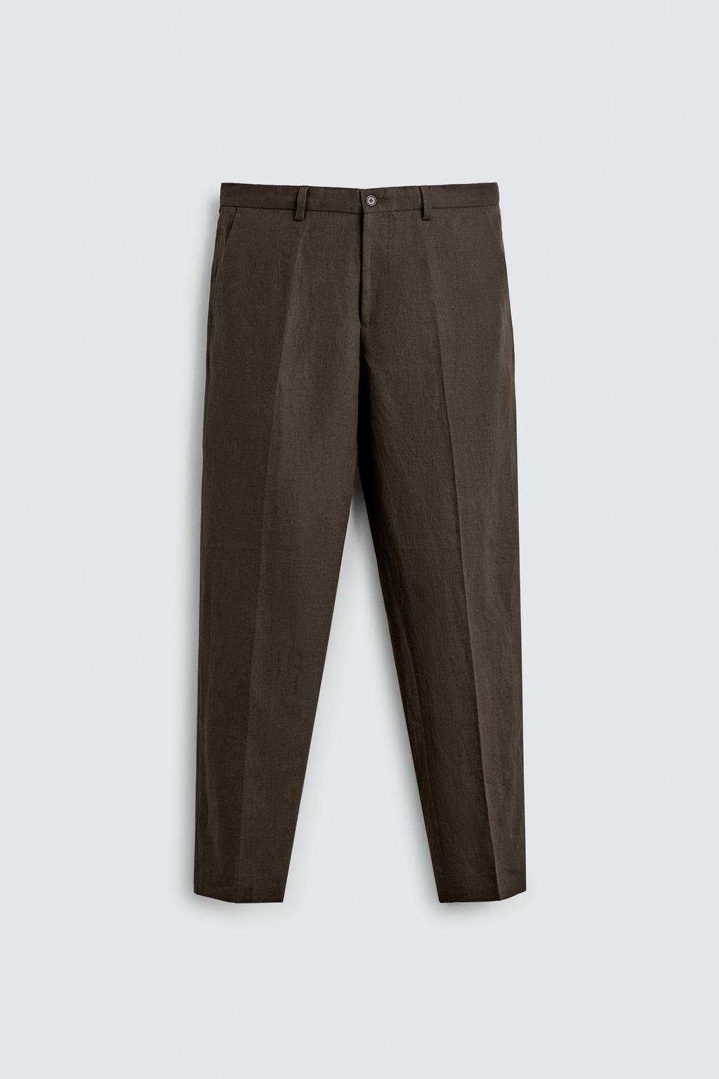 КОСТЮМНЫЕ БРЮКИ ИЗ 100% ЛЬНА