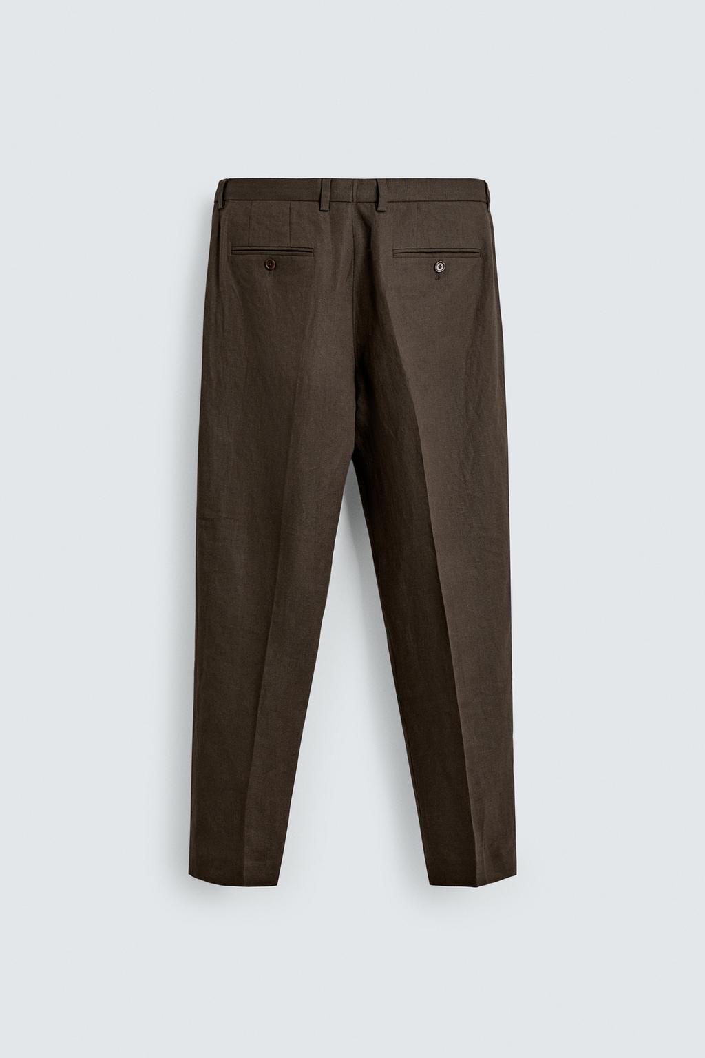 КОСТЮМНЫЕ БРЮКИ ИЗ 100% ЛЬНА