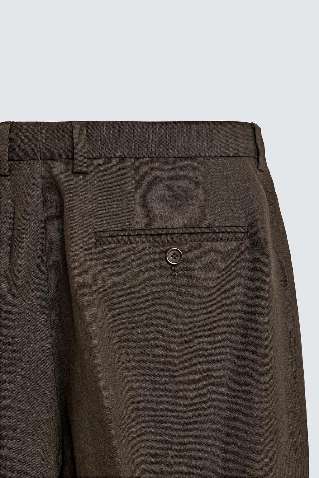 КОСТЮМНЫЕ БРЮКИ ИЗ 100% ЛЬНА