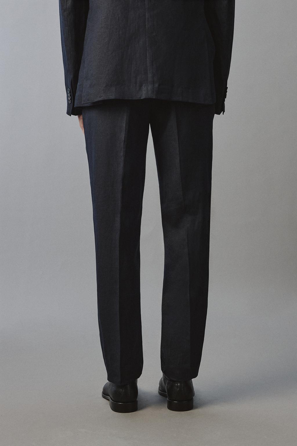 КОСТЮМНЫЕ БРЮКИ ИЗ 100% ЛЬНА