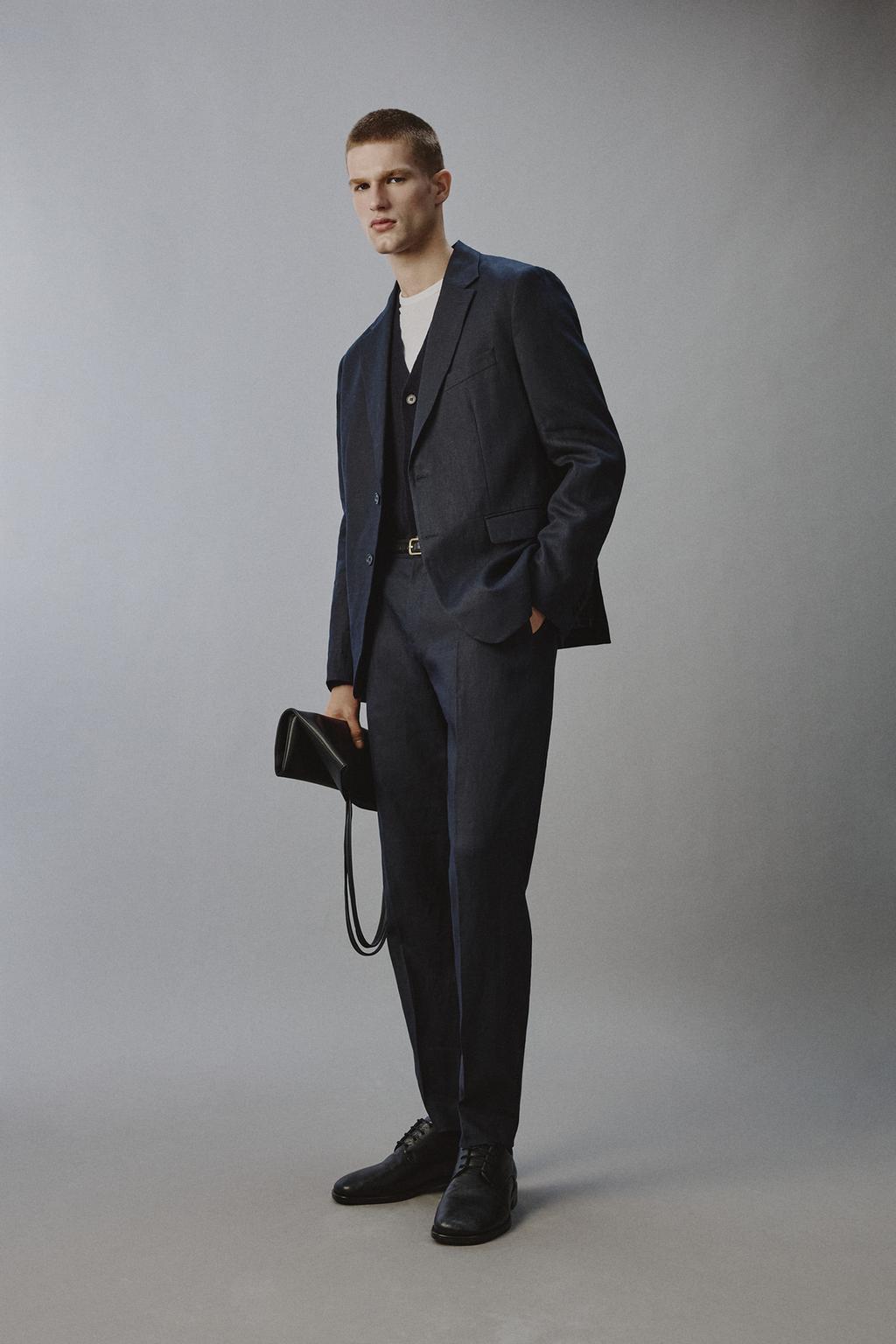 КОСТЮМНЫЕ БРЮКИ ИЗ 100% ЛЬНА