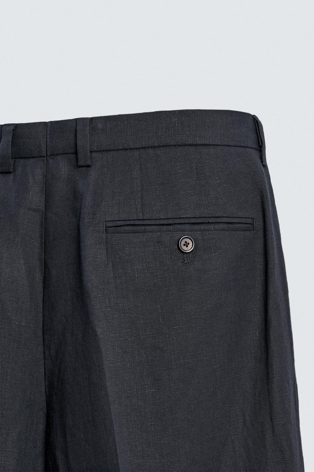 КОСТЮМНЫЕ БРЮКИ ИЗ 100% ЛЬНА