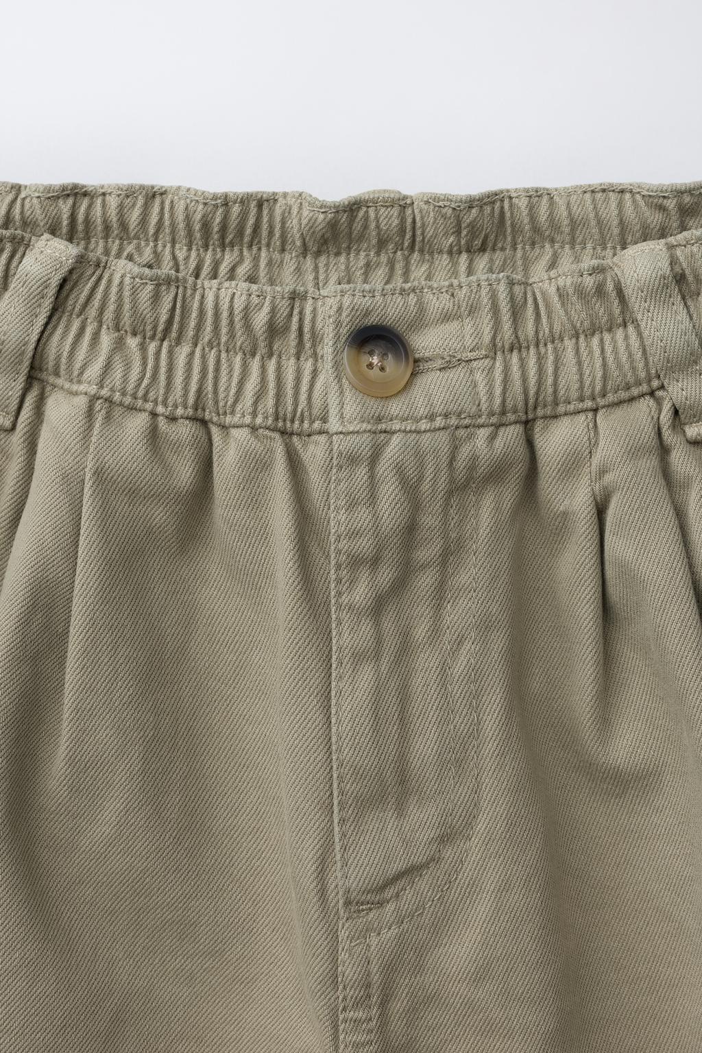 ШОРТЫ-БЕРМУДЫ С ЗАЩИПАМИ