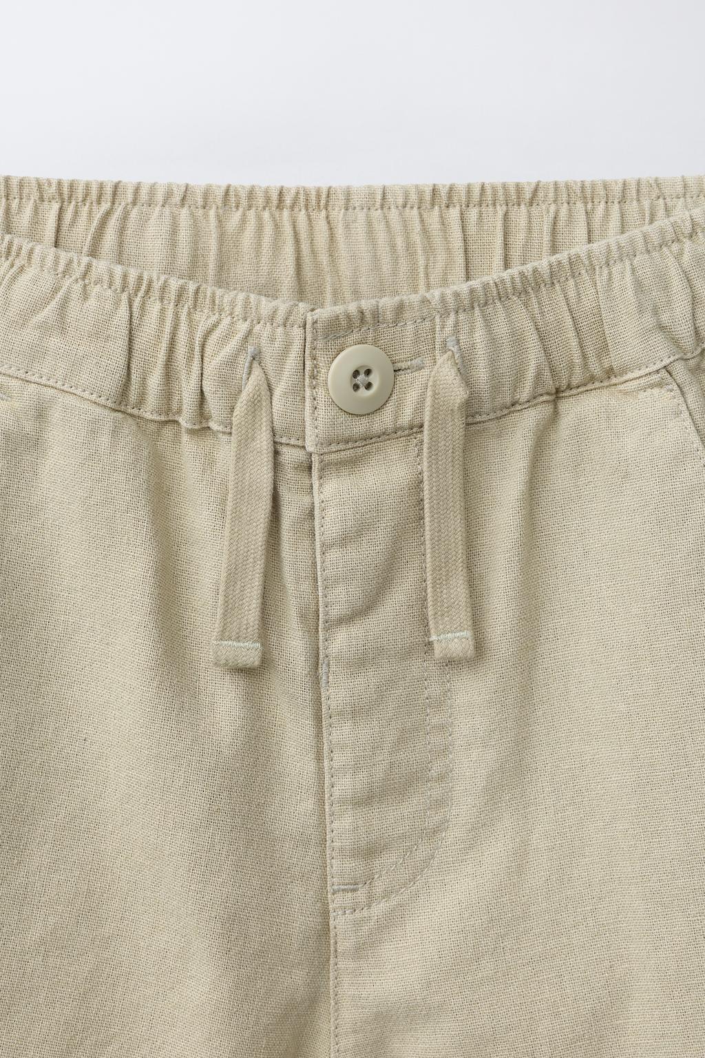 БЕРМУДЫ ИЗ СМЕСОВОГО ЛЬНА И ХЛОПКА