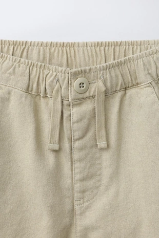 Бермуды из смесового льна и хлопка- Заказать в России