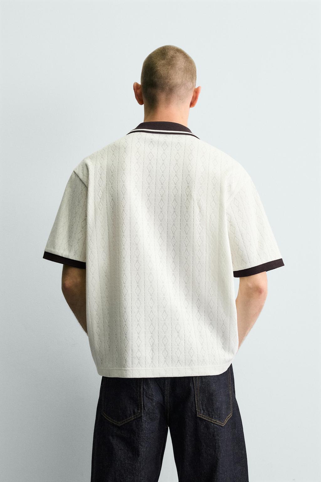 ВЕРТИКАЛЬНОЕ ПОЛО JACQUARD С ВЫШИВКОЙ