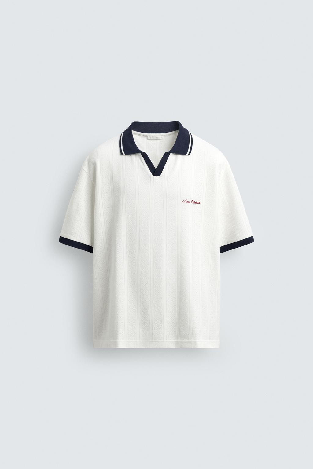 ВЕРТИКАЛЬНОЕ ПОЛО JACQUARD С ВЫШИВКОЙ