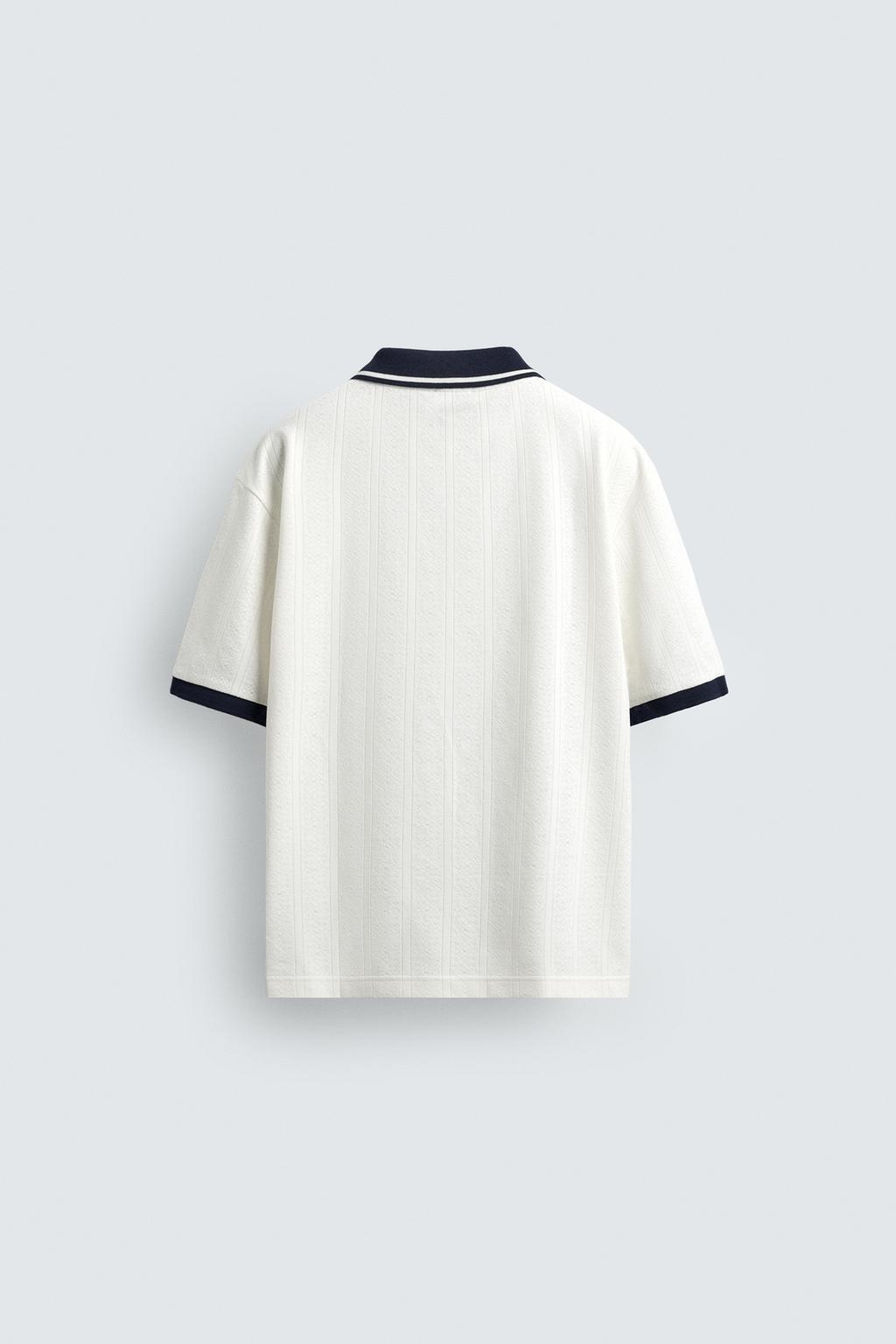 ВЕРТИКАЛЬНОЕ ПОЛО JACQUARD С ВЫШИВКОЙ