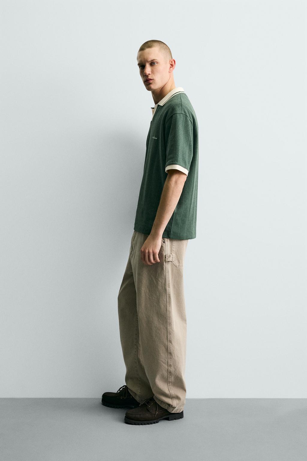 ВЕРТИКАЛЬНОЕ ПОЛО JACQUARD С ВЫШИВКОЙ