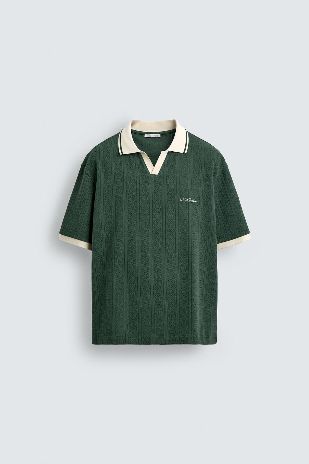 ВЕРТИКАЛЬНОЕ ПОЛО JACQUARD С ВЫШИВКОЙ