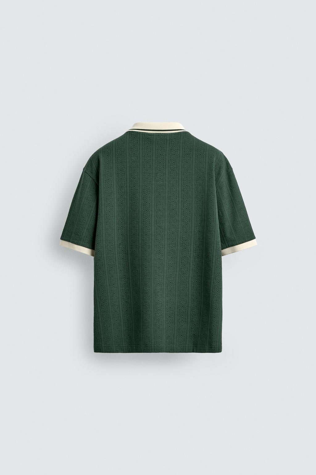 ВЕРТИКАЛЬНОЕ ПОЛО JACQUARD С ВЫШИВКОЙ