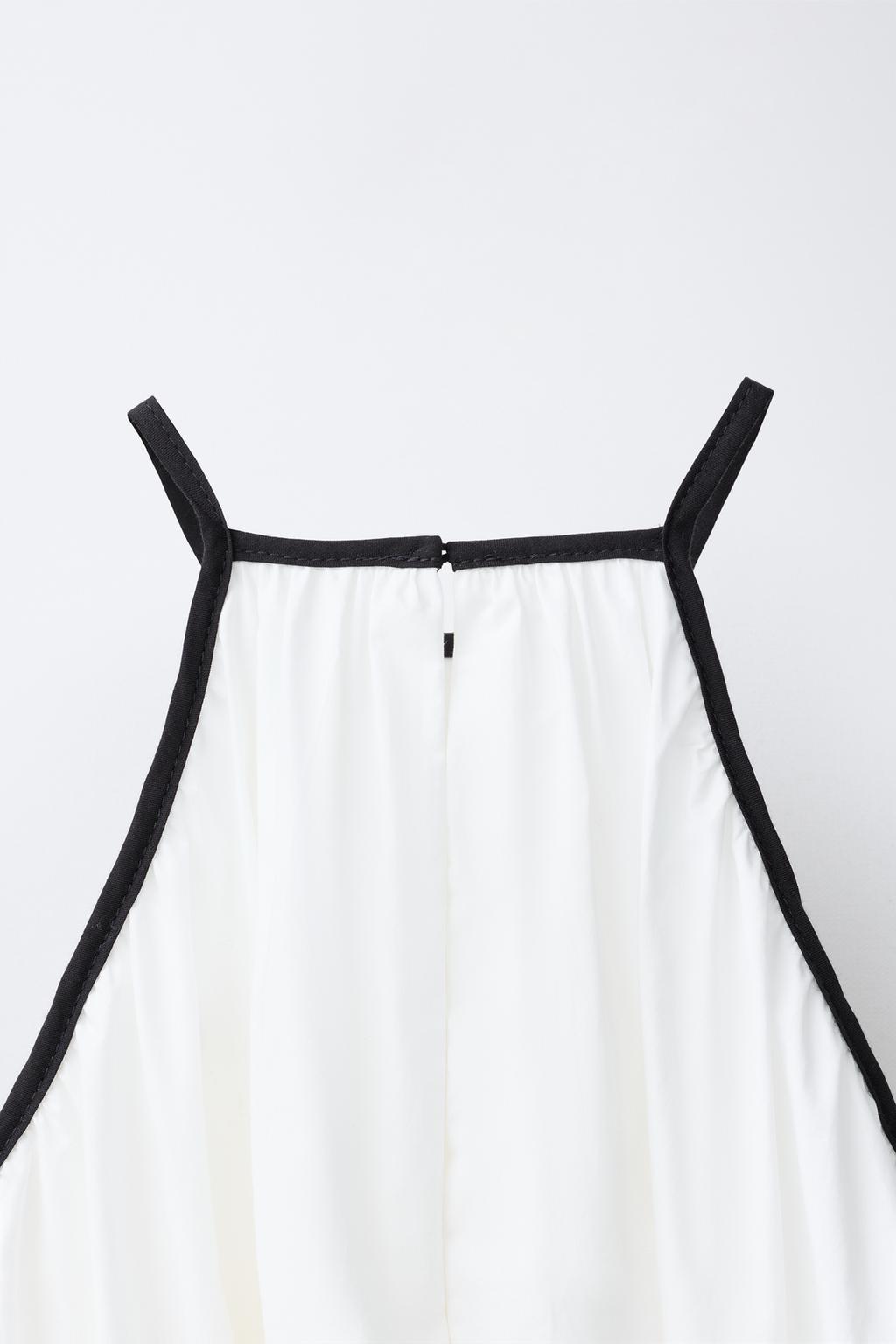 ПЛАТЬЕ С ГОРЛОВИНОЙ ХАЛТЕР И БАНТОМ