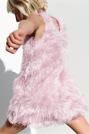 Платье с бахромой- Заказать в России