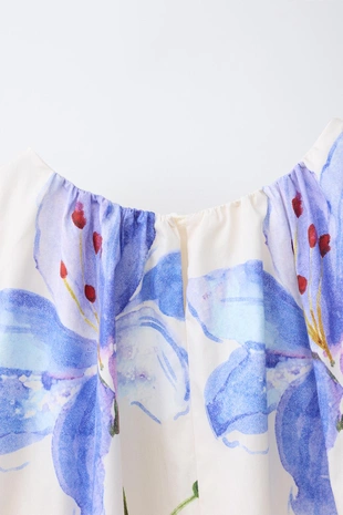 Платье с цветочным принтом- Заказать в России