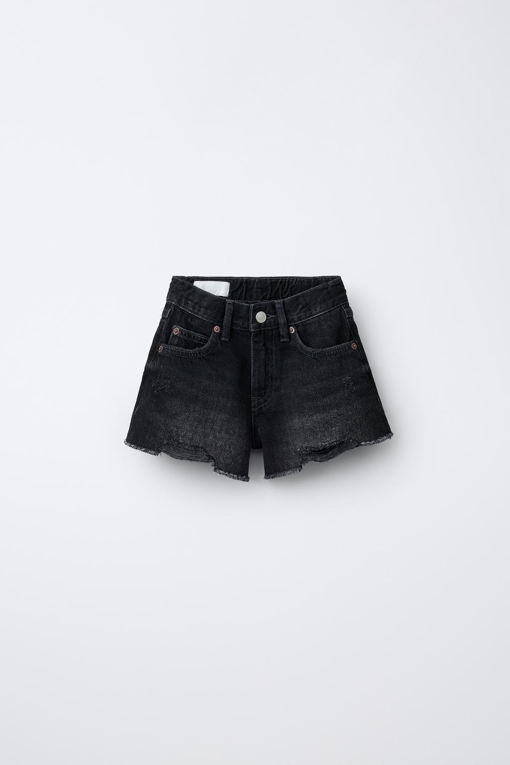 ДЖИНСОВЫЕ ШОРТЫ С РАЗРЕЗАМИ