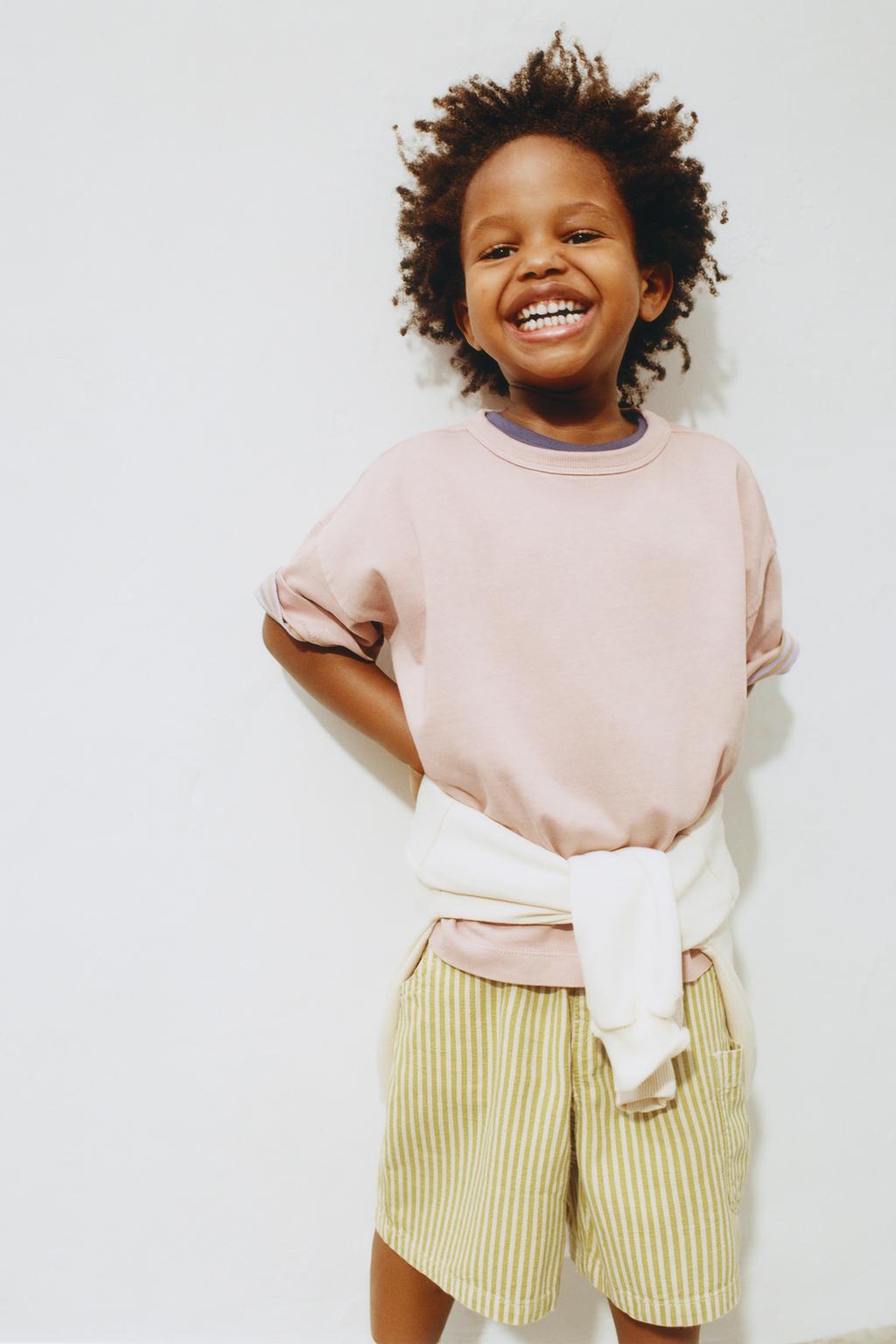 БЕРМУДЫ В ПОЛОСКУ ИЗ ХЛОПКА И ЛЬНА