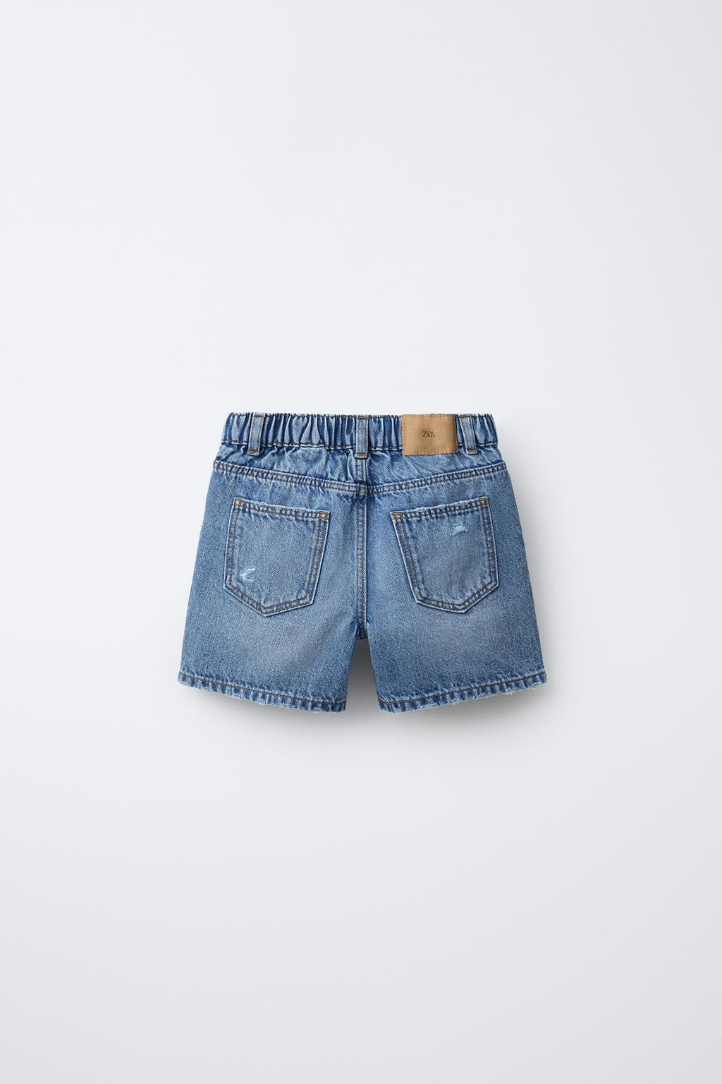 ДЖИНСОВЫЕ ШОРТЫ Багги С РАЗРЕЗАМИ