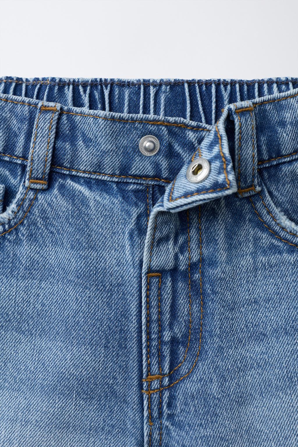 ДЖИНСОВЫЕ ШОРТЫ Багги С РАЗРЕЗАМИ