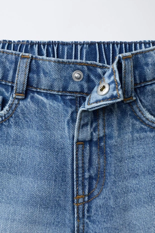 Джинсовые шорты Багги с разрезами