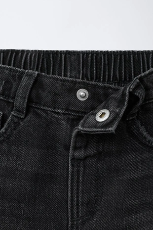 Джинсовые шорты Багги с разрезами