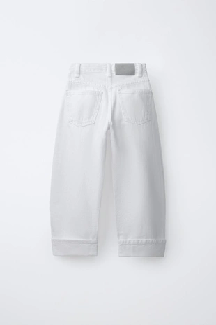 Джинсы  с отворотами- Заказать в России