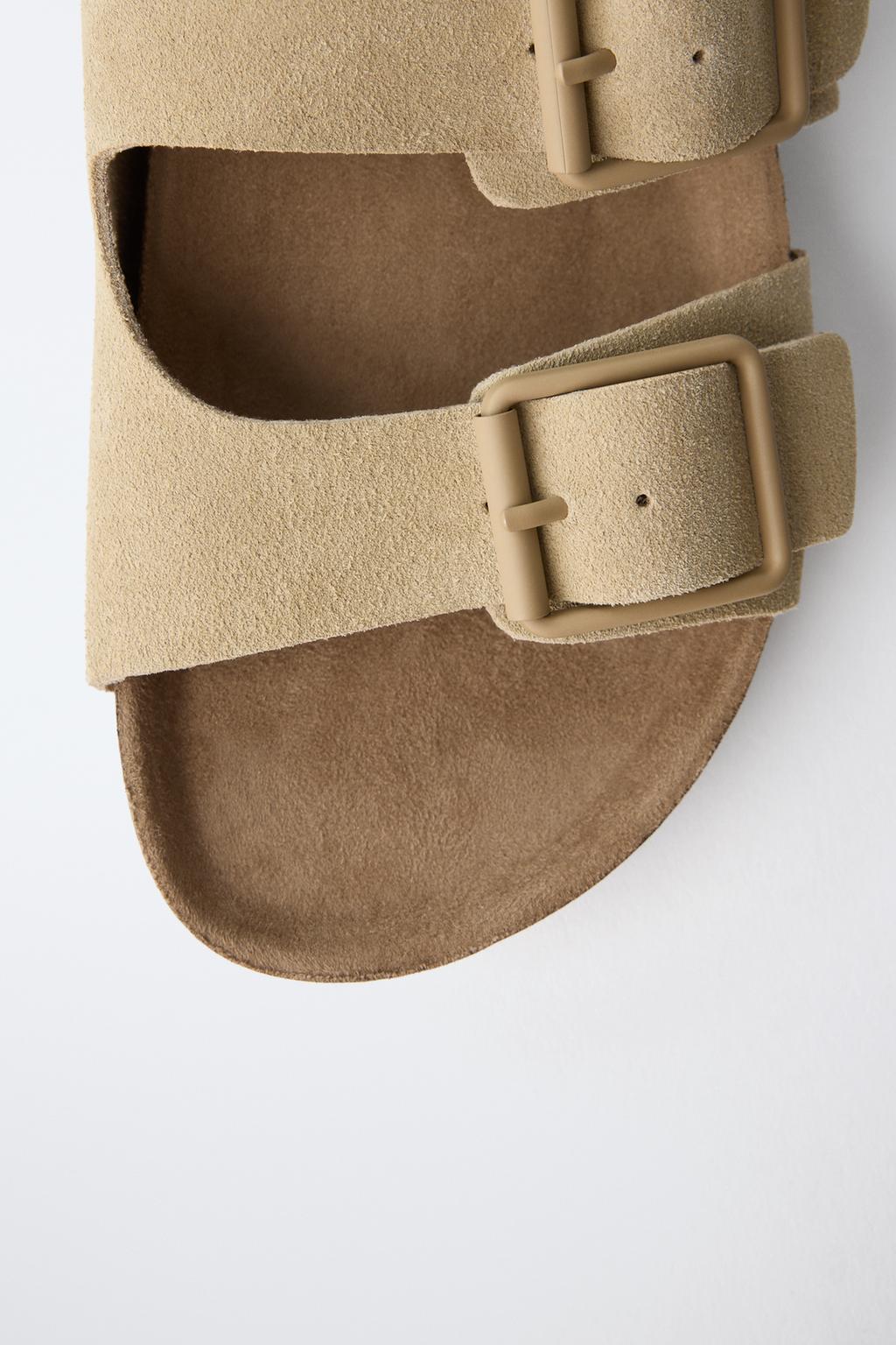 КОЖАНЫЕ САНДАЛИИ С ПРЯЖКАМИ