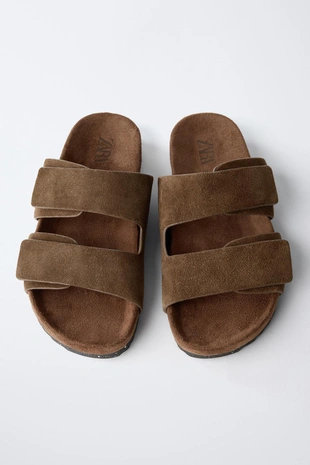 Кожаные сандалии- Заказать в России