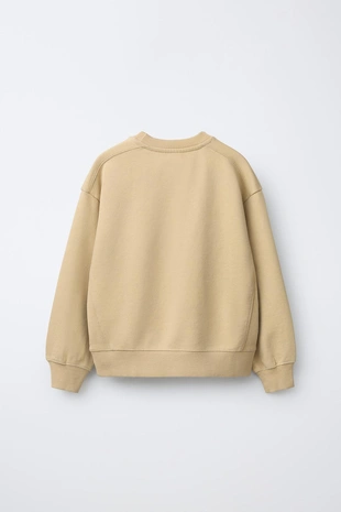 Толстовка из крашеной ткани с нашивкой- Заказать в России