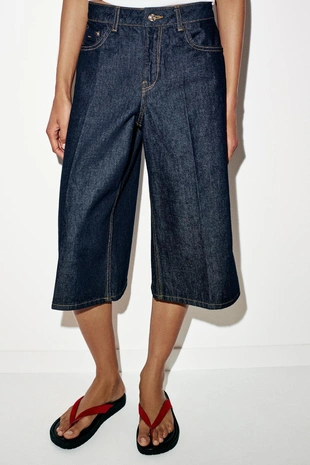 Длинные джинсовые шорты Z1975- Заказать в России