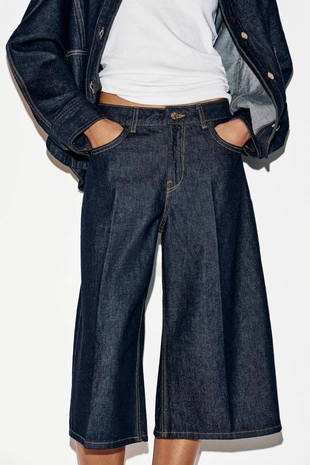 Длинные джинсовые шорты Z1975- Заказать в России