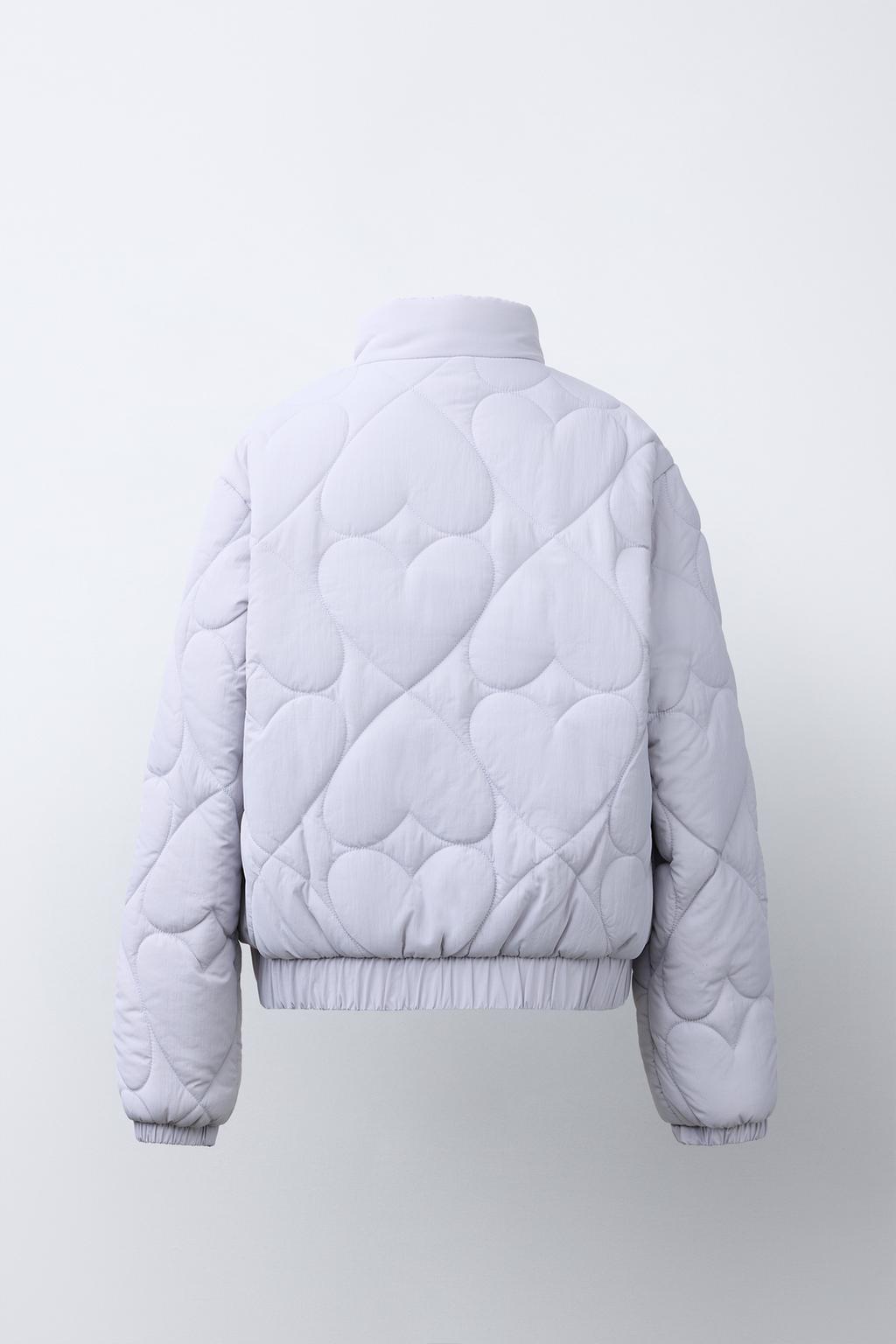 СТЕГАНАЯ КУРТКА С ПРИНТОМ «СЕРДЦА»