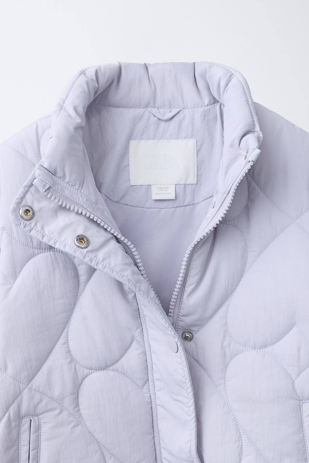 СТЕГАНАЯ КУРТКА С ПРИНТОМ «СЕРДЦА»