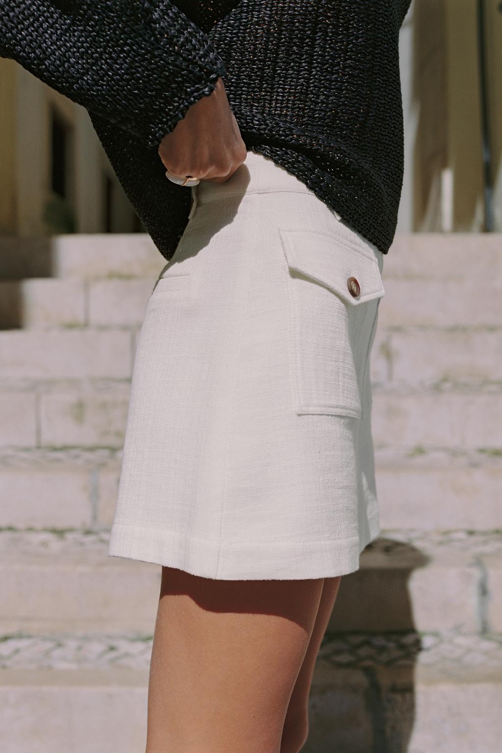 ЮБКА-ШОРТЫ ИЗ ТКАНИ В СЕЛЬСКОМ СТИЛЕ