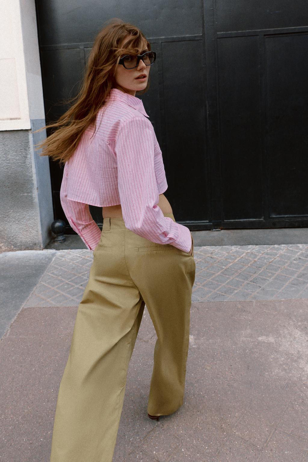 РУБАШКА В ПОЛОСКУ С КОРОТКИМ РУКАВОМ